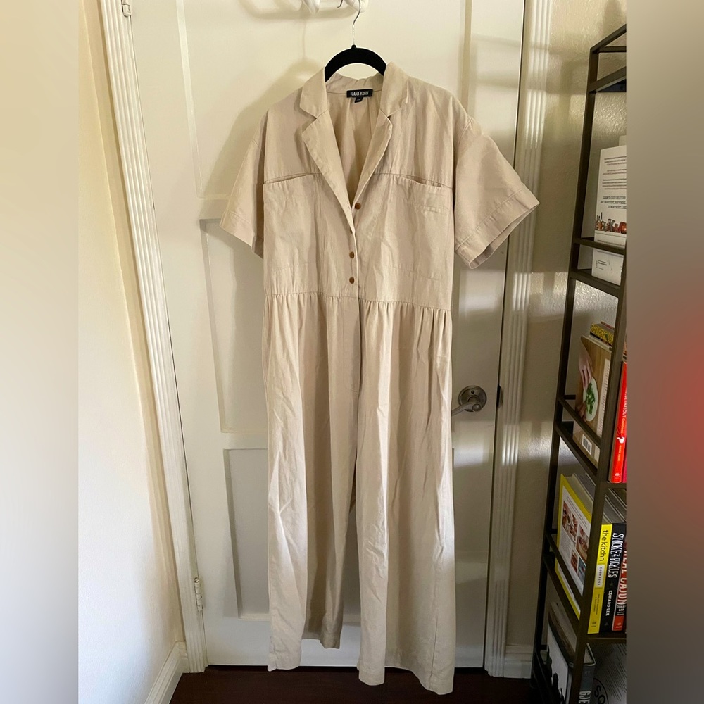 Ilana Kohn Mapes Jumpsuit Stone khaki Tan XS